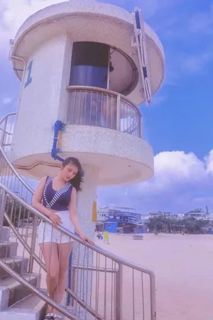 徐冬冬港风夏日海边写真图片_4