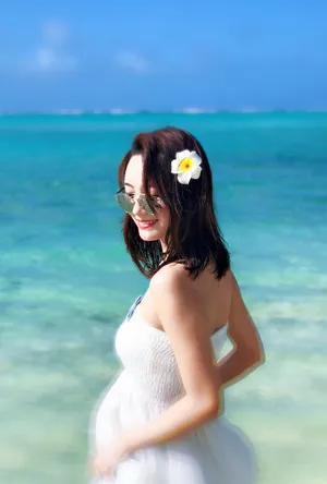 林源清新唯美海边旅拍图片_4