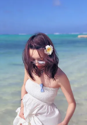 林源清新唯美海边旅拍图片_6