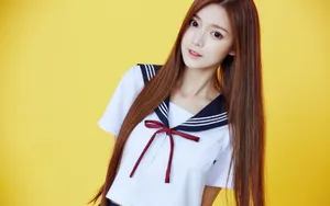 叶子淇可爱水手服写真图片