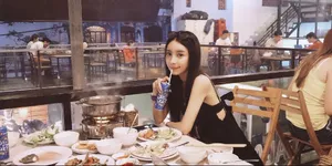 马梦乔甜美可爱街拍图片_4