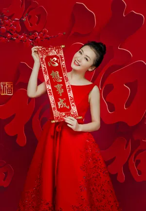 王婉娟喜庆跨年写真图片_7