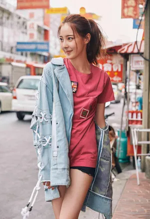 米露休闲时尚街拍图片_5