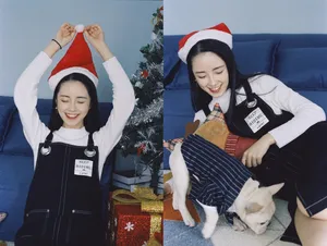 可爱清纯美女章乐韵圣诞图片_2