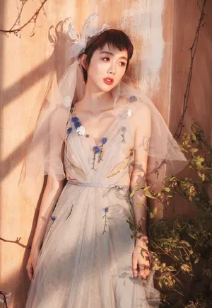姜妍优雅唯美婚纱写真图片_3