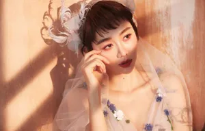 姜妍优雅唯美婚纱写真图片_4