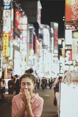 包文婧日系复古长裙街拍写真图片_1