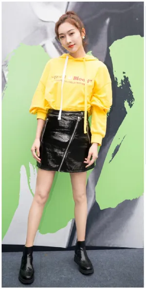 宣璐皮裙美腿活力活动照图片_8
