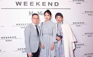钟祺蓝色连衣裙性感活动照图片_4