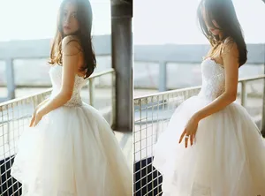 毛晓慧婚纱白裙性感写真图片_4