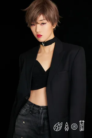 火箭少女101黑色系性感写真图片