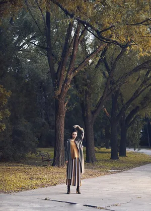 尤靖茹恬静文艺范秋冬写真高清图片_7
