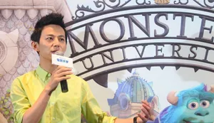 怪兽大学北京发布会徐峥何炅助阵搞怪卖萌_5