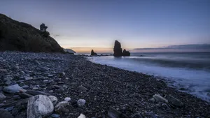 西班牙马拉加海滩风景图片_3