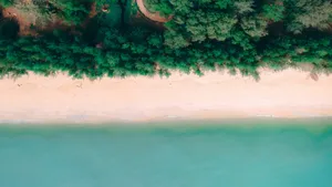 唯美沙滩风景图片_3