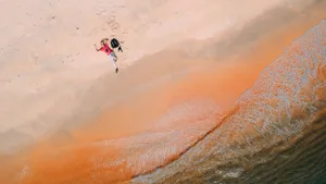 唯美沙滩风景图片_9