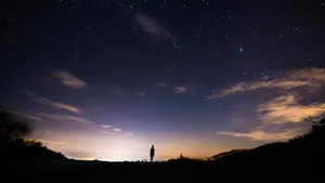 唯美的星空风景图片_11