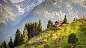 瑞士阿尔卑斯山风景图片_5