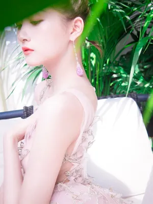 关晓彤粉色仙女裙性感红毯写真图片_5
