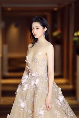 关晓彤粉色长裙礼服性感高清图片_6