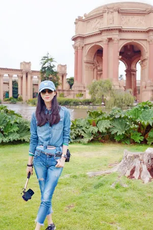 韩雪清爽私服旅拍图片_3