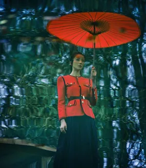 韩雪《时尚芭莎》复古性感写真图片
