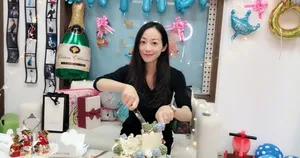 韩雪生日会甜美气质写真图片_2
