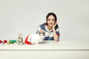 赵丽颖可爱喵星人合影写真图片_8