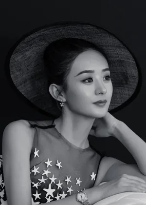 赵丽颖黑白写真性感图片_2