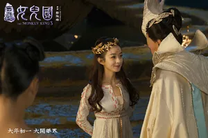 赵丽颖《西游女儿国》最新甜美剧照图片