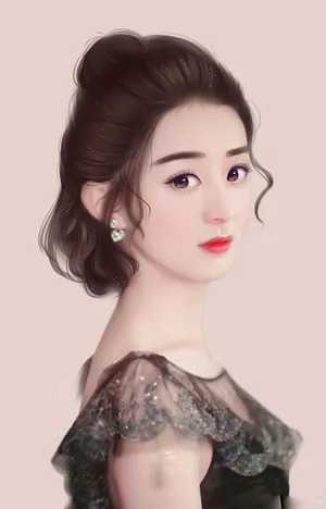 赵丽颖漫画版图片