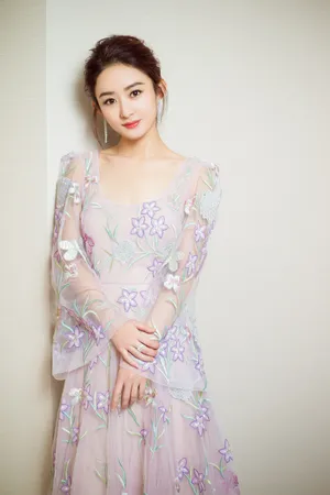 赵丽颖蕾丝礼服性感图片_6