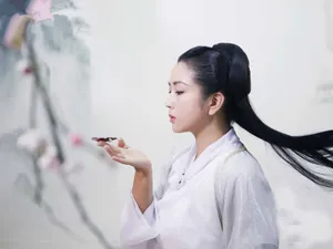 何洁cos赵丽颖经典造型花千骨高清图片_2