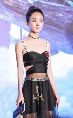 赵丽颖《西游记女儿国》杀青庆功酒会性感照片_7