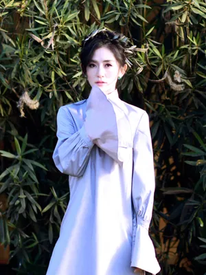 谢娜白裙飘逸气质温婉写真图片_2