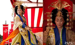 谢娜袁姗姗明星奇葩装束雷照大放送谢娜图片袁珊珊图片_21