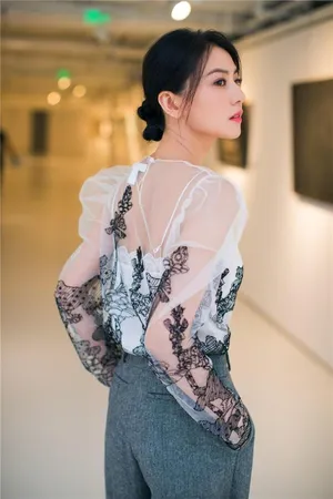 高圆圆薄纱透视裙性感女神范迷人写真_1