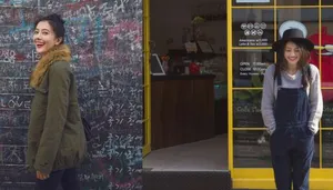 高圆圆韩国漫步街拍大全_2