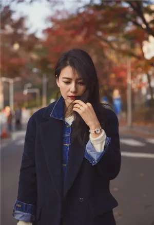 高圆圆韩国漫步街拍大全_8