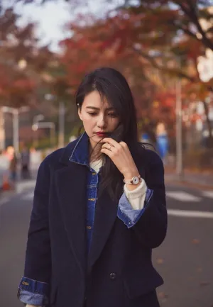 高圆圆秋季写真图片