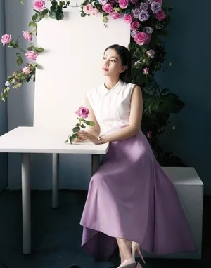 高圆圆春意写真恬静迷人绽放暖春魅力_3
