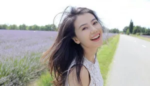 高圆圆法国薰衣草花海写真展女神自信魅力_4
