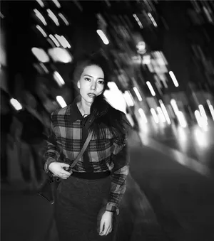 高圆圆纽约街头夜拍回眸百媚生_3