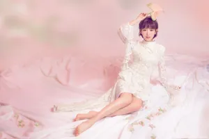 毛晓彤写真图：化身复古甜美公主_4