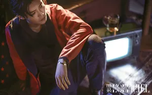 鹿晗帅气时装图片_6