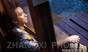 韩庚湿身登芭莎展型男魅力_1