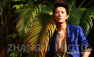 韩庚湿身登芭莎展型男魅力_3