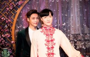 张艺兴第二尊蜡像揭幕现场图片_8