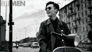 胡歌《ELLEMEN》时尚封面跨越时空的写真_6
