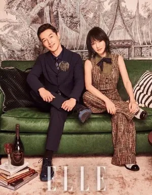 周迅胡歌《Elle》杂志封面写真图片_3